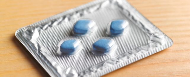 Blue Viagra Pills In Packaging