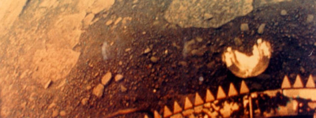 image of rocks from the Russian Venera 13 lander on venus